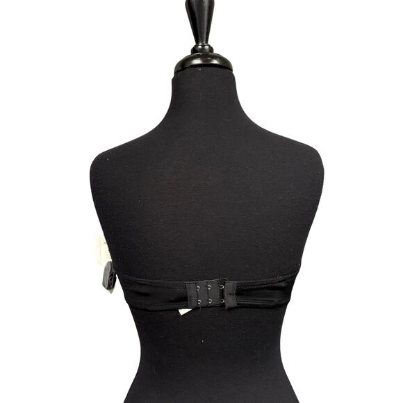 Ellen Tracy Strapless Bra NWT Black 36C Convertible w/ Straps Minor Flaw - Picture 4 of 9